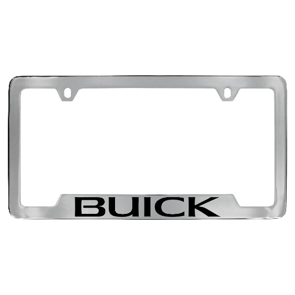 2016 Regal License Plate Holder - Chrome Finish Frame with Black Buick Logo