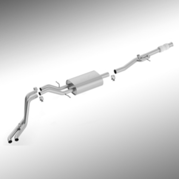 2015 Sierra 1500 6.2L Dual Side Exit Cat-Back Exhaust | CREW or DBL