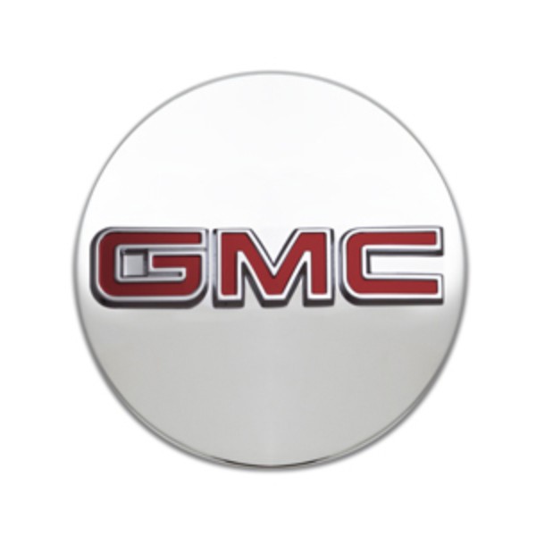 2017 Acadia Center Caps, Red GMC Logo, Mill Bright, Set of 4