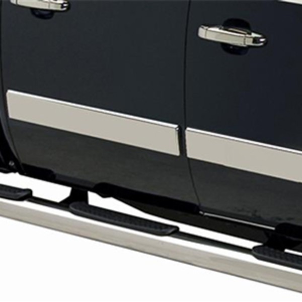 2017 Sierra 2500 Stainless Steel Rocker Panels Dble Cab 6ft 6in