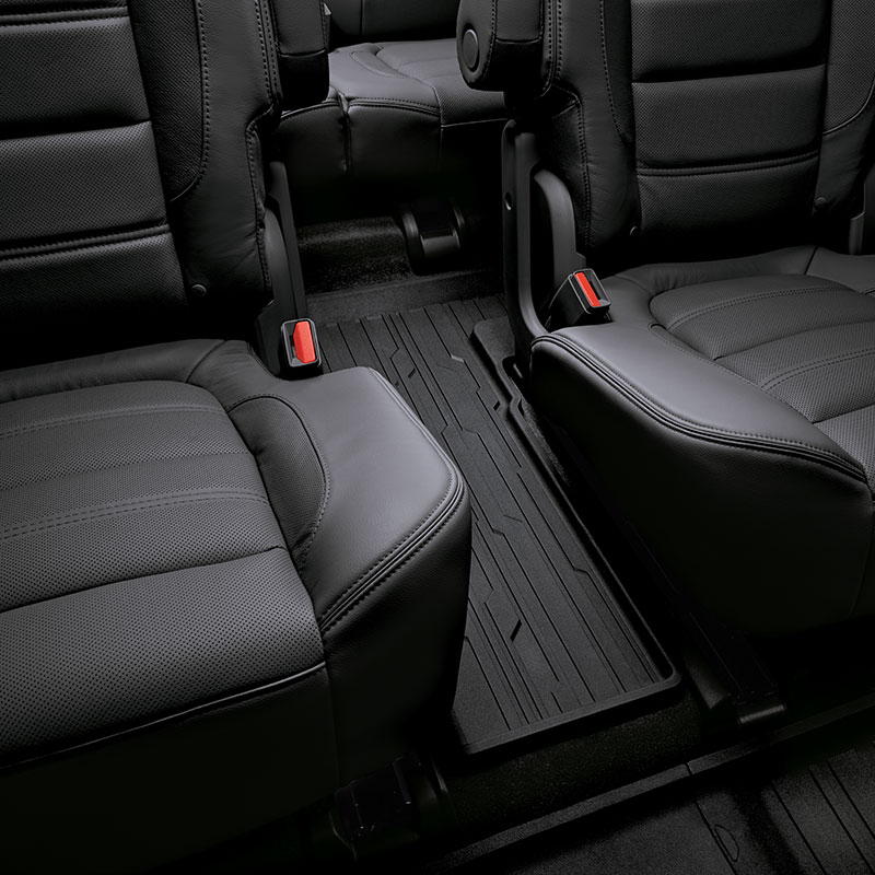 2018 Acadia Floor Liners, Black, Third Row, 6 passenger, 2nd Row Captain Chairs, Premium All Weather