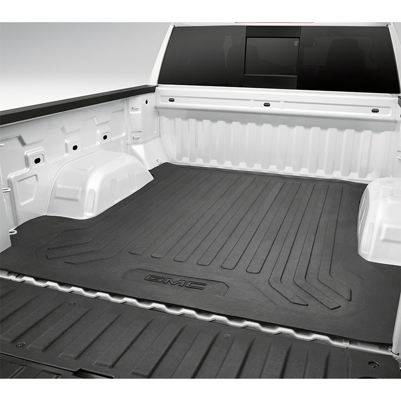 Sierra 1500 | Bed Mat | Black | Standard Bed | 6-ft-6-in | GMC Logo