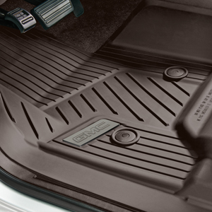 2016 Yukon XL Premium All Weather Floor Liners Front | Cocoa