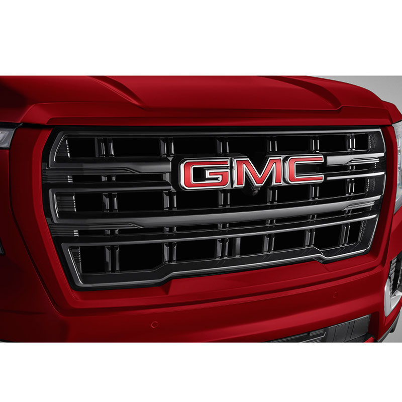 2021 Yukon Grille Upgrade |  Cayenne Red Tintcoat Surround with Black Grille |  GMC Logo |  GSK