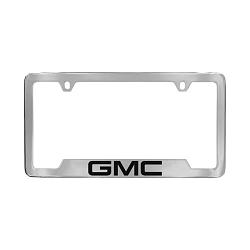 Acadia License Plate Frame | Chrome with Black GMC Logo