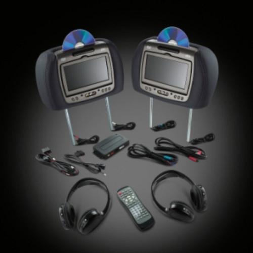 2014 Sierra 2500 DVD Headrest System, Dual System - Ebony
