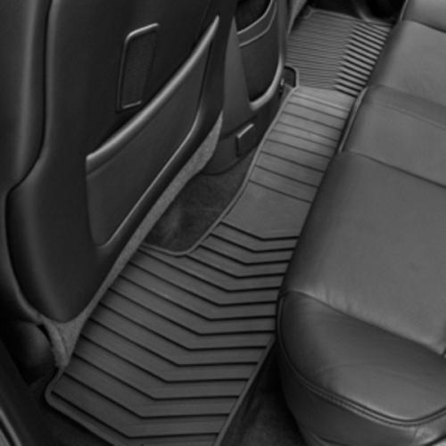 2016 Sierra 3500 Premium All Weather Floor Liners Dble Cab Rear, Bl