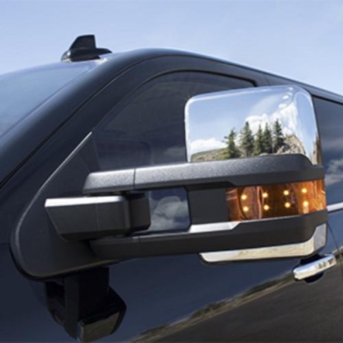 2017 Sierra 1500 Trailering Mirrors, Manual, Extendable, Chrome