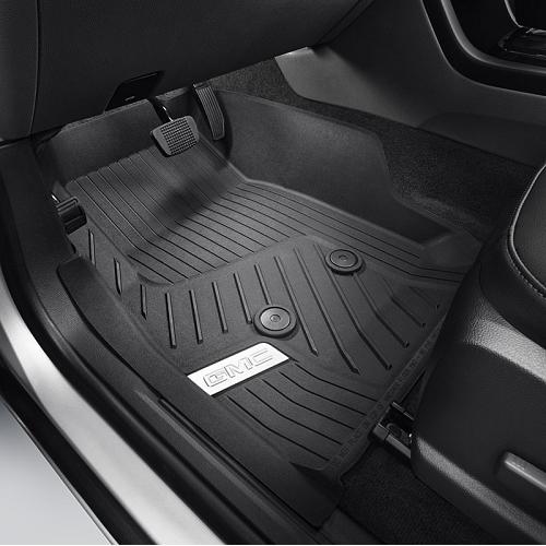 2017 Canyon Premium All-Weather Floor Liners, Black with Chrome Logo