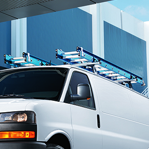 2017 Savannah Van Roof Rack Cross Rail Package | Chrome