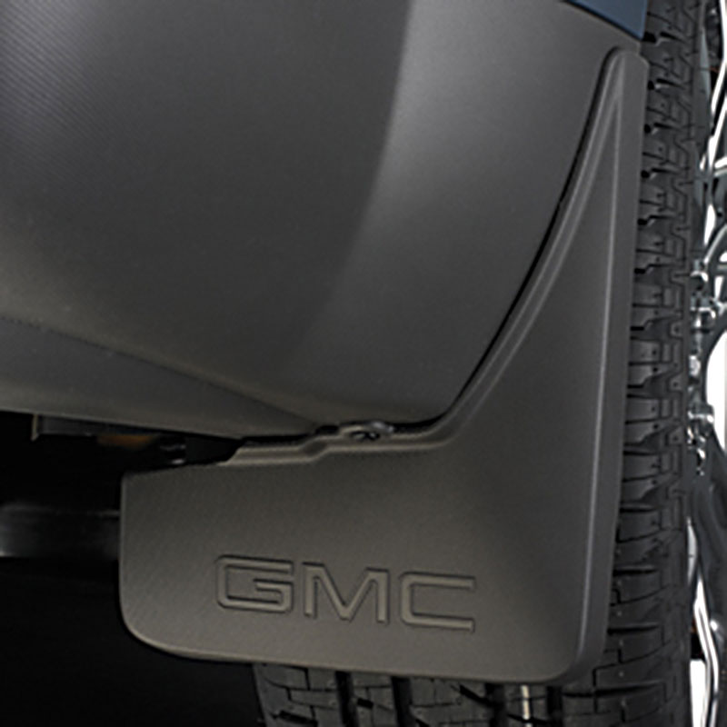 2015 Terrain Splash Guards Rear Molded Set, GMC Logo, Gray