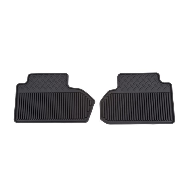 2017 Sierra 3500 Floor Mats Rear Vinyl Replacement Double Cab, Black