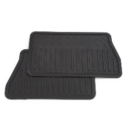 2018 Sierra 1500 Crew Cab Floor Mats | Rear Vinyl Replacement | Ebony