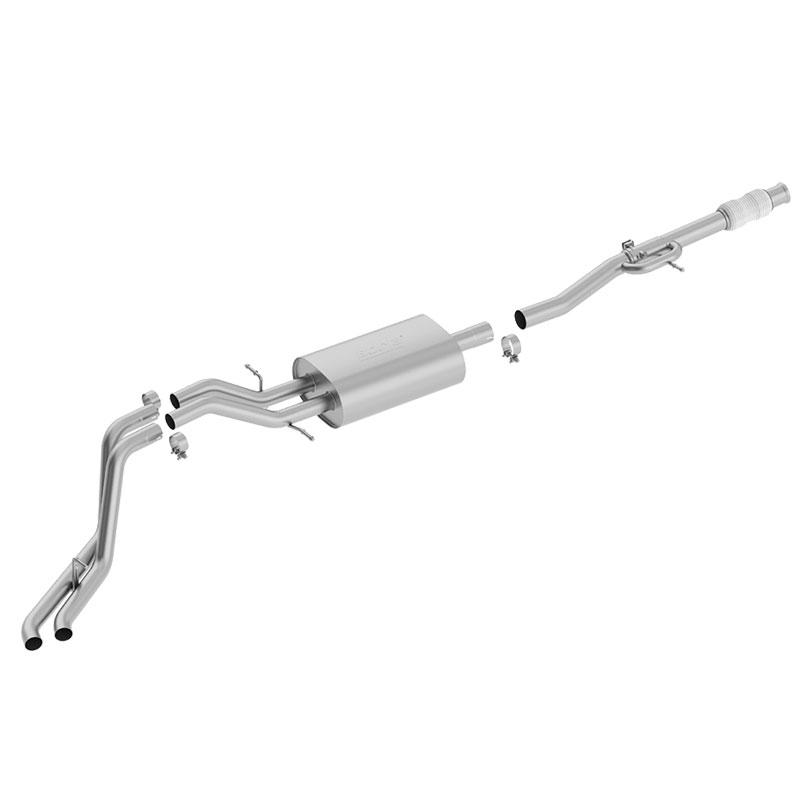 2015 Yukon Denali Cat Back Exhaust System, 5.3L Dual Side Exit