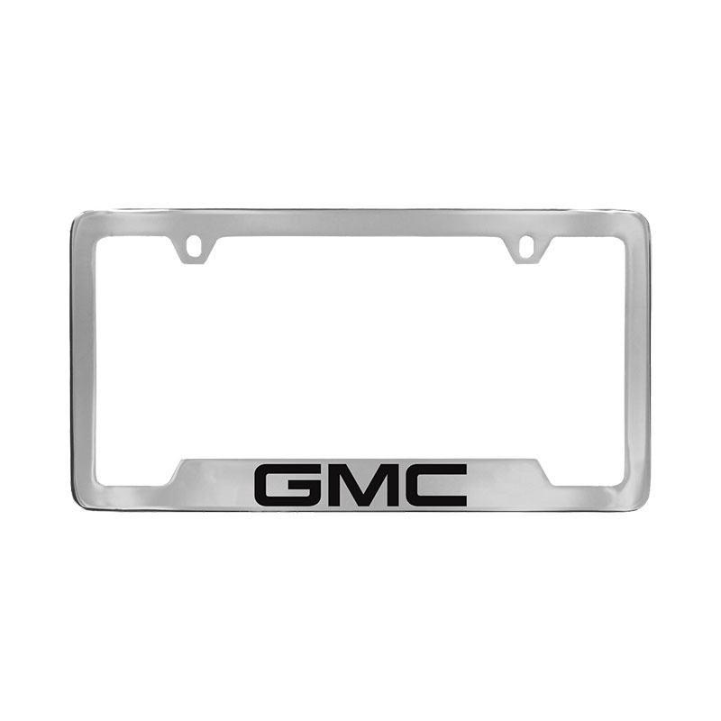 2016 Yukon Denali License Plate Frame | Chrome with Black GMC Logo