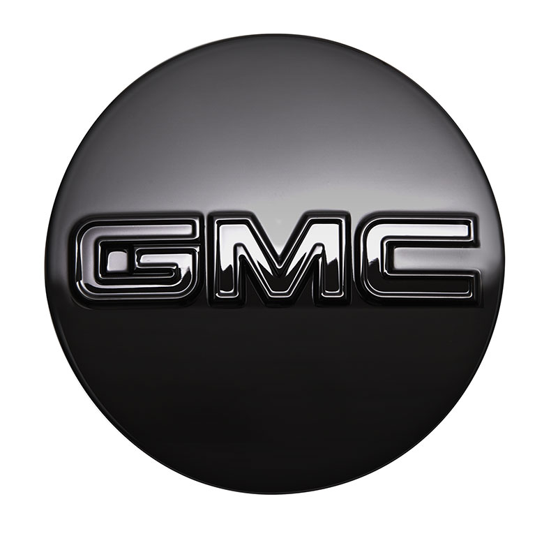 2016 Sierra 1500 Center Cap, Black with Black Logo - Single