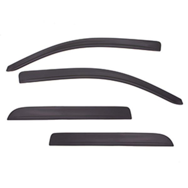 2018 Sierra 3500 Side Window Weather Deflector | Tape On Matte Black