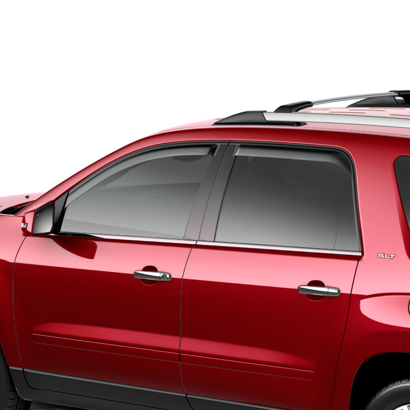 Acadia Side Window Weather Deflector | Smoke Black | Exterior | Front and Rear