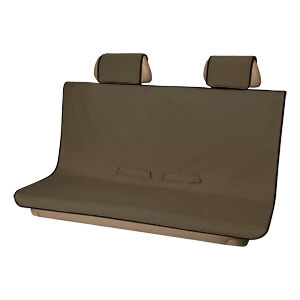 2018 Sierra 3500 Pet Friendly Rear Bench Seat Cover | Brown