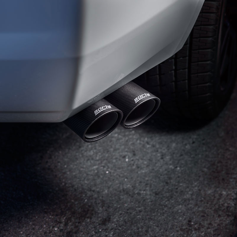 2018 Yukon XL Cat-Back Exhaust Tips, Carbon Fiber