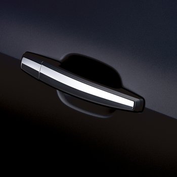 2016 Buick Regal Door Handles, Front and Rear Sets - Black with Chrome Insert