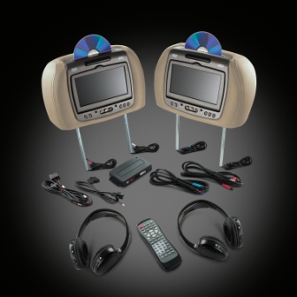 2014 Yukon XL DVD Headrest System | Dual System | Cashmere