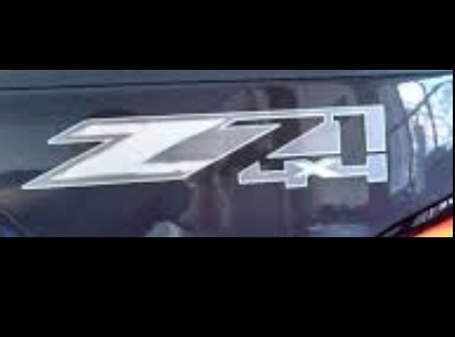 2015 Sierra 2500 Z71 4 X 4 Decal | Chrome Colored