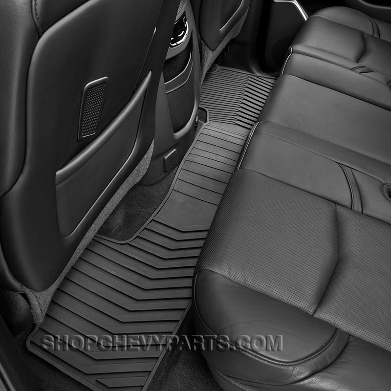 2018 Yukon XL Floor Mats | Black | Second Row | Premium All Weather