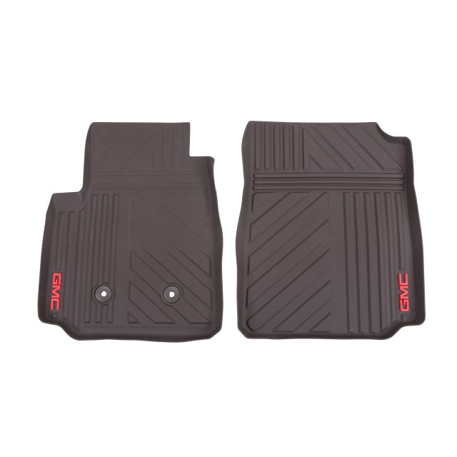 2016 Canyon Floor Mats Front Premium All Weather | GMC Logo | Cocoa