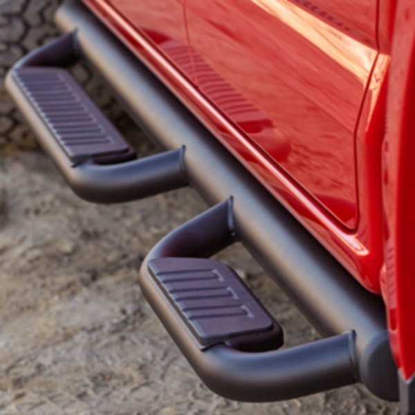 2015 Sierra 1500 Off Road Step Bars | Crew Cab | Black