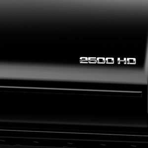 2015 Sierra 3500 Double Cab Bodyside Molding Package | Black