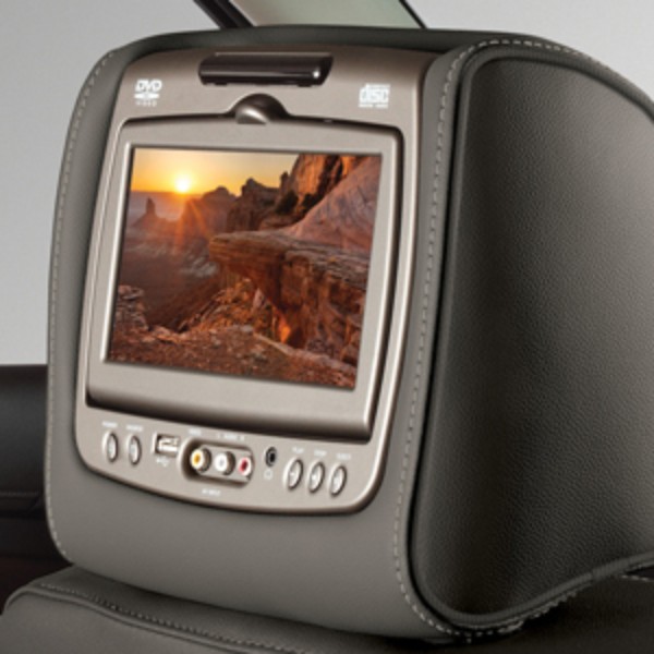 2015 Yukon Denali Dual DVD Headrest System | Dark Atmosphere Vinyl w Sh