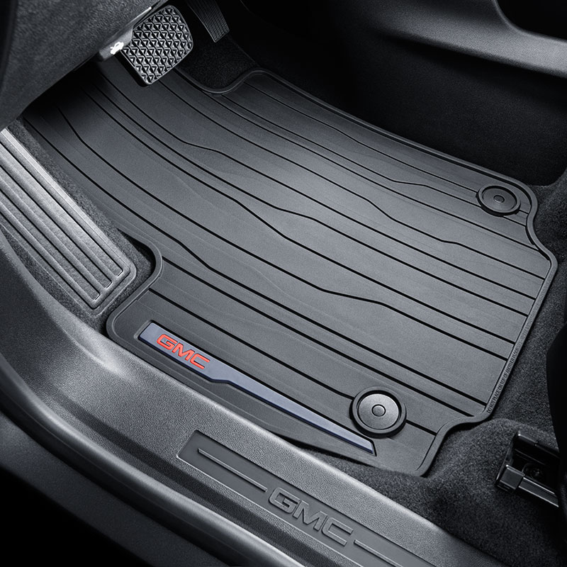 2018 Terrain Floor Mats | Black | Front Row | GMC Logo | All Weather