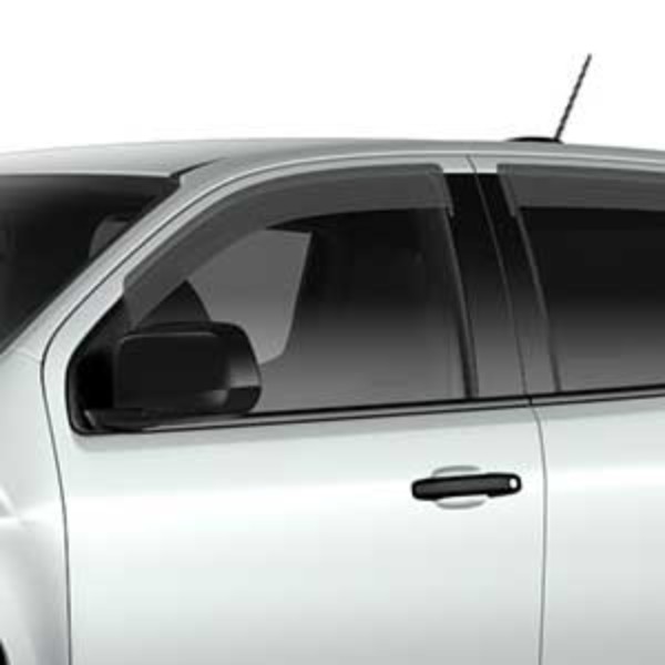 2018 Canyon Side Window Weather Deflectors, Crew Cab, Smoke