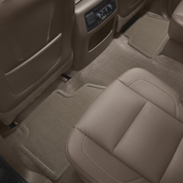 2017 Yukon XL Premium Carpet Floor Mats, Rear Replacements, Dune