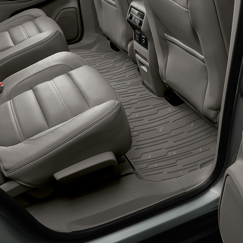 2018 Acadia Floor Liners, Dark Ash Gray, Second Row, Interlocking Mats, Premium All Weather, Set of 2