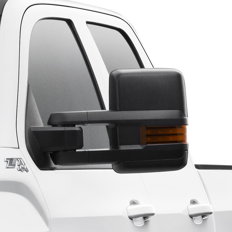 2018 Sierra 1500 Trailering Mirrors | Manual | Extendable | Black