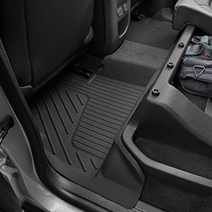 2018 Canyon Crew Cab Premium Floor Liners, Rear, Jet Black