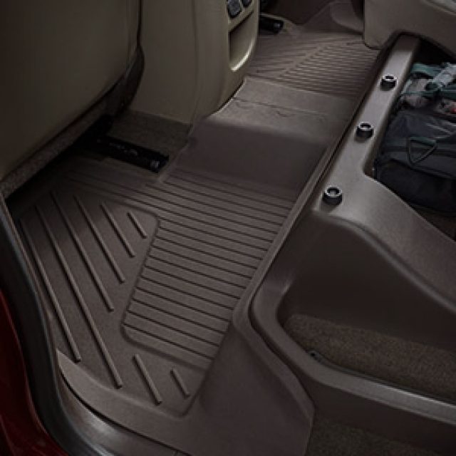 2016 Canyon Crew Cab Premium Floor Liners, Rear, Cocoa