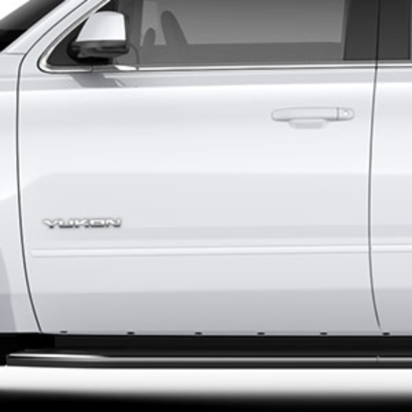 2017 Yukon XL Bodyside Molding Package, White