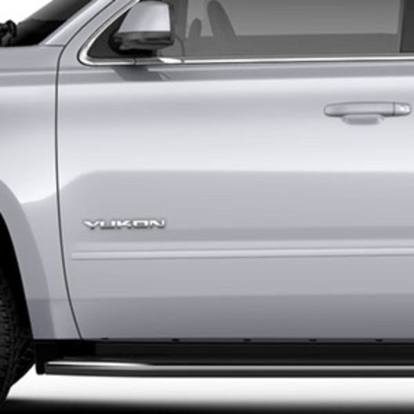 2017 Yukon XL Bodyside Door Molding Package, Front & Rear Silver