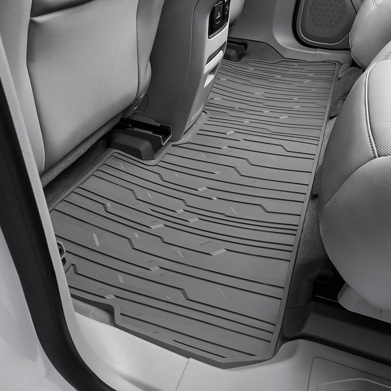 2018 Acadia Floor Mats, Premium All Weather, Dark Ash Gray, Second Row, One Piece