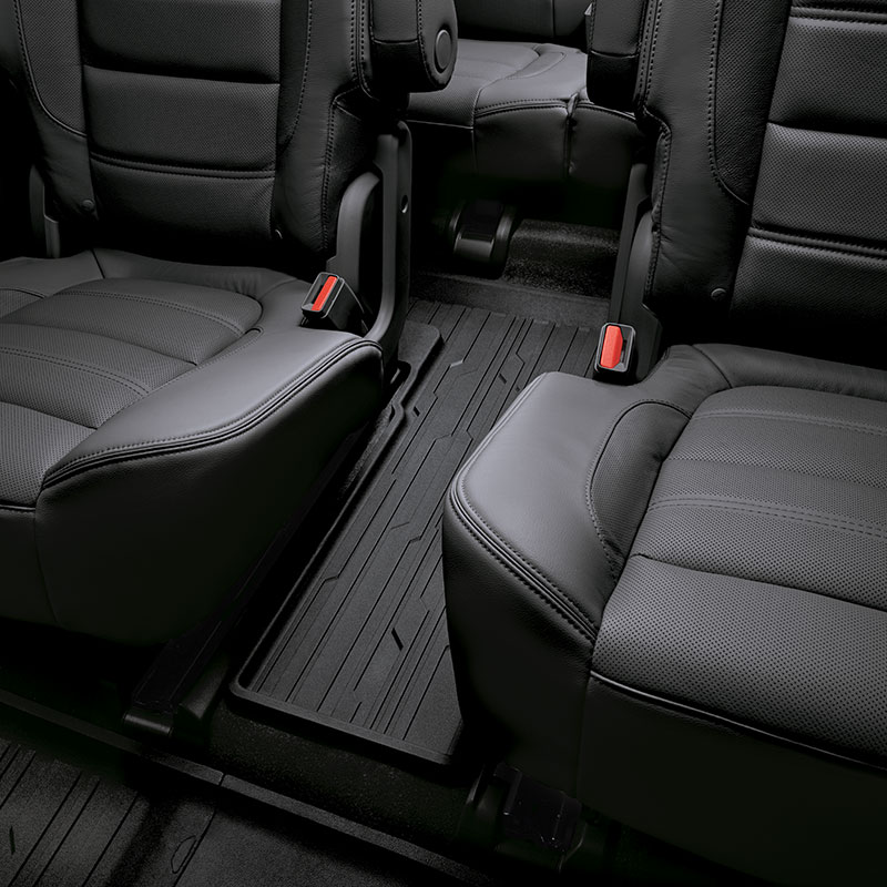 2020 Acadia Floor Mats, Premium All Weather, Black, Third Row, 6 passenger, 2nd Row Captain Chairs