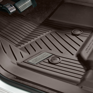 2016 Yukon Denali XL Premium All Weather Floor Liners Front | Cocoa