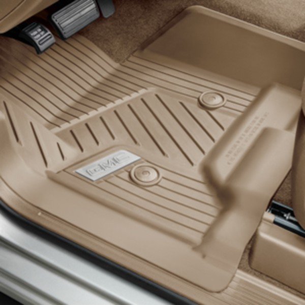 2017 Yukon XL Premium All Weather Floor Liners Front, Dune