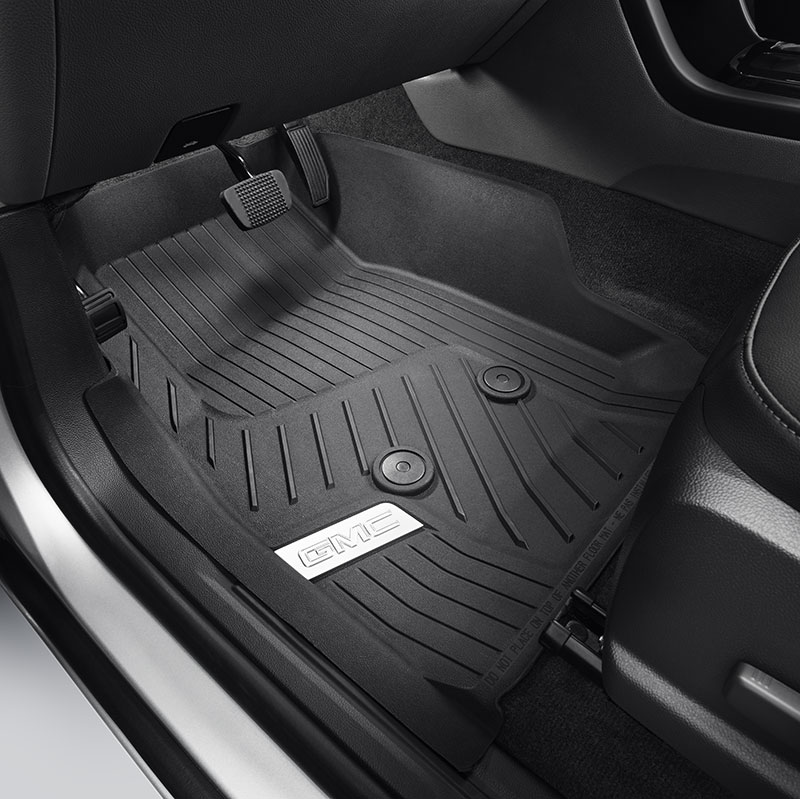 2017 Canyon Premium All-Weather Floor Liners | Black with Chrome Logo