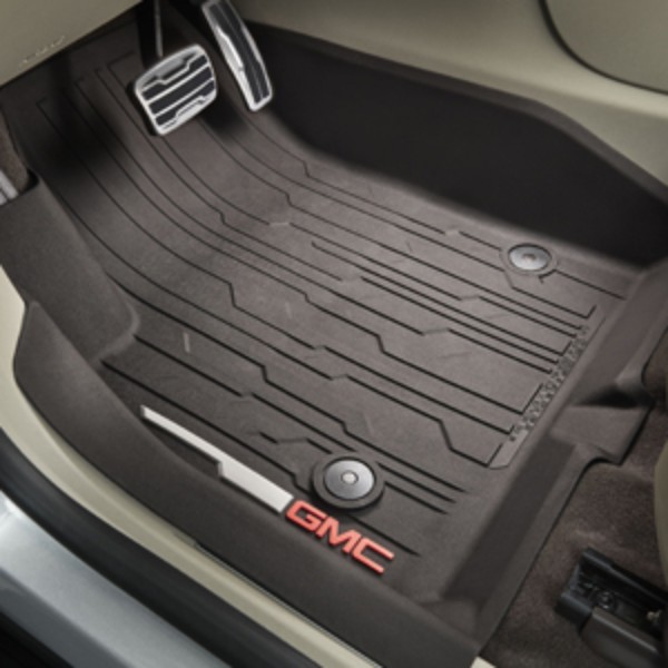 2018 Acadia Premium All Weather Floor Liners, Front, Dark Ash Grey (4H