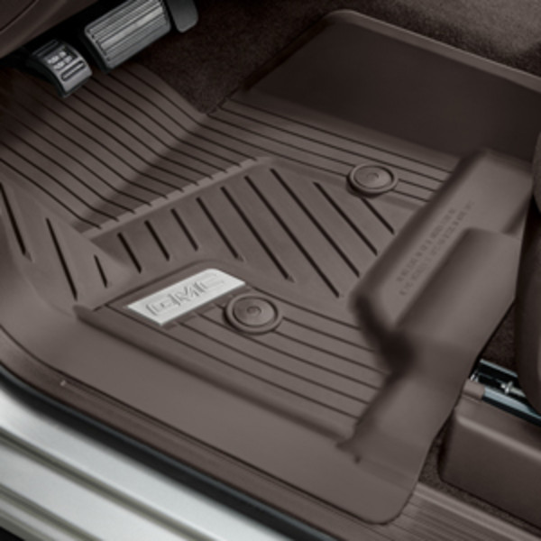 2018 Sierra 2500 Floor Liner Front Row, Premium All Weather in Cocoa