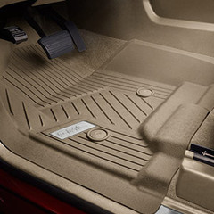 2018 Sierra 1500 Floor Liner Front Row, Premium All Weather in Dune