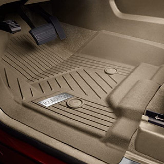 2018 Yukon Floor Liners | Dune | Front Row | No Center Console | Chrome